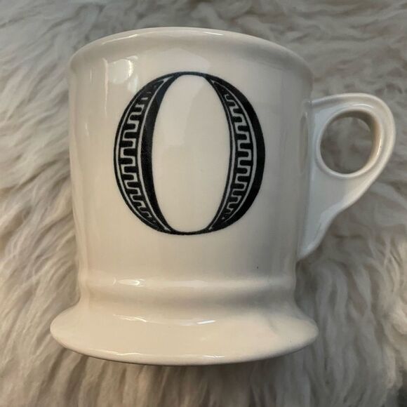 Anthropologie Monogram Coffee Mugs Letters X & O - Picture 3 of 5